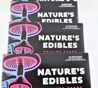 Nature’s Edibles chocolate bars (Raspberry or Toffee)