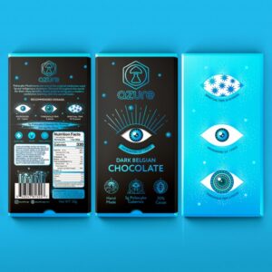 Azure Mushroom Chocolate Bar – 5g Psilocybe cubensis